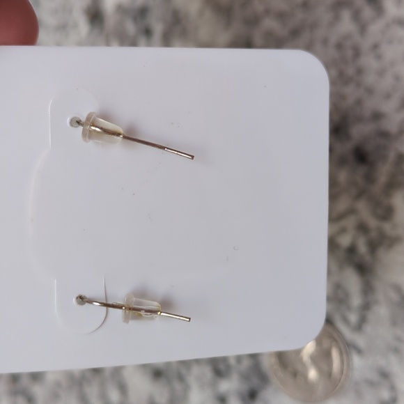 Neon Yellow and Pink Teardrop Earrings - Picture 2 of 2